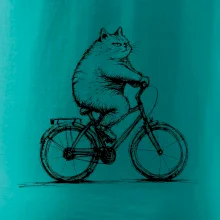 Tlustá kočka  na kole