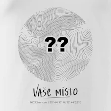 Vaše místo - vrstevnice v kruhu