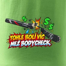 Zlomená hokejka bolí víc než bodycheck