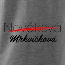 Svatební triko - změna příjmení
