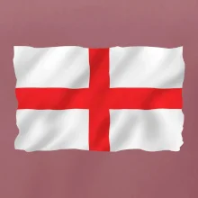 Anglická vlajka vlající