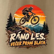 Ráno les večer praní bláta na kole