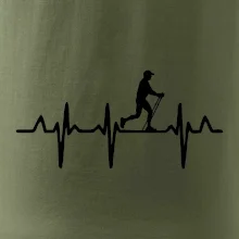 EKG nordic walking muž