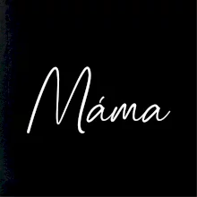 Nápis psací na prsou - máma