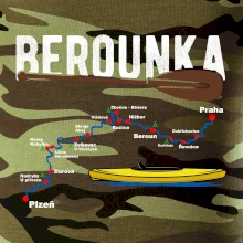 Mapa řeky Berounky