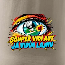 Badminton soupeř vidí aut já lajnu