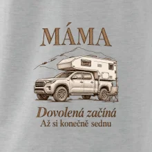 Máma dovolená začíná až si konečně sednu obytný pick-up