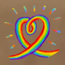 Srdce pride duha kreslená