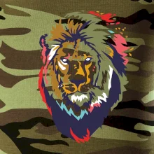 Hlava lva kreslená jednoduchá