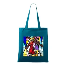 Vitráž - Ježíš a kříž