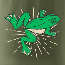Žába zelená kreslená