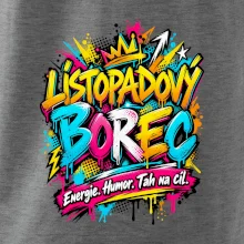 Listopadový borec barevné graffiti a energie
