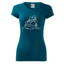 Kajak na vodě jedním tahem