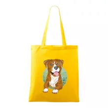 Americký staford kreslený v kolečku (Pecka design)