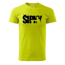 Šipky - nápis se šipkařem