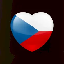Česká vlajka srdce