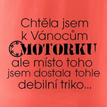 Chtěla jsem dostat motorku - Vánoce