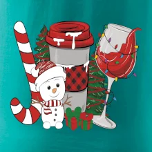 Vánoce, víno a sněhulák