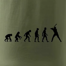 Evoluce baseball pálkař nápřah