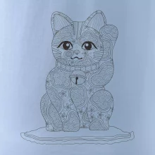 Kočka mávající mandala