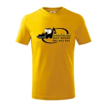 Bagrista v kruhu - vlastní nápis