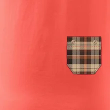 Flanelové triko hnědé