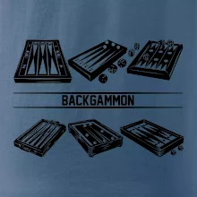 Backgammon černý set