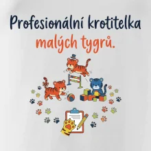 Profesionální krotitelka malých tygrů