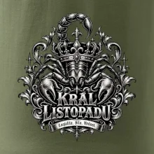 Král listopadu královský štír a koruna