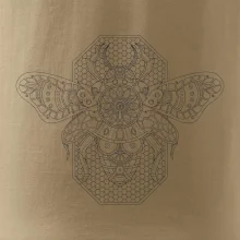 Steampunk včela černobílá