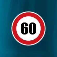 Dopravní značka - omezení rychlosti 60