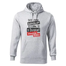 Sice jsem barvoslepý, ale vím, že v červené vypadám dobře