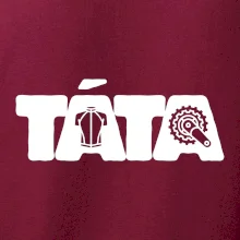 Táta nápis - cyklista