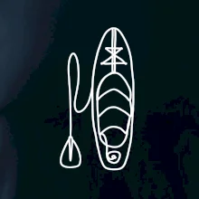 Paddleboard jedním tahem