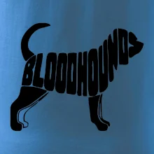 Bloodhound nápis v těle