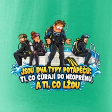 Dva typy potápěčů v neoprenu