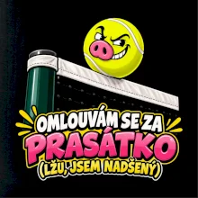 Tenis  -  Omlouvám se za prasátko