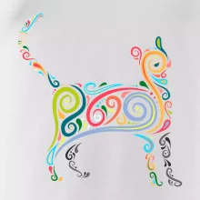 Kočka barevné křivky