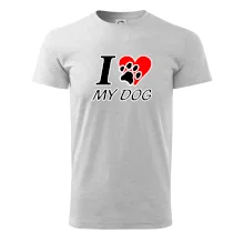 I love my dog - nápis