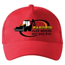 Bagrista v kruhu - vlastní nápis