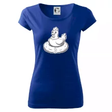 Kuře sedící na bitcoinovém hnízdě