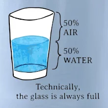 Technically, the glass is always full