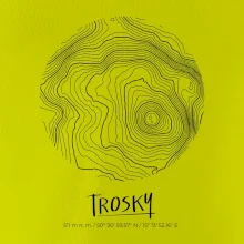 Trosky - vrstevnice v kruhu