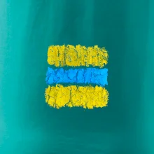 Turistická Cyklo značka - žluto modrá