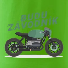 Budu závodník  zelený cafe racer