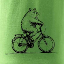 Tlustá kočka  na kole