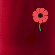 Vlčí mák ikonka na prsu