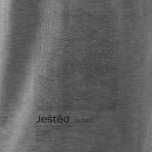 Ještěd - vrstevnice v obdélníku