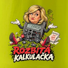 Alenka - rozbitá kalkulačka