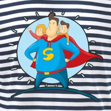 Táta superman - holka a kluk